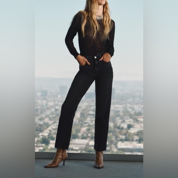 Zara Black High Rise Jeans - Picture 1 of 2